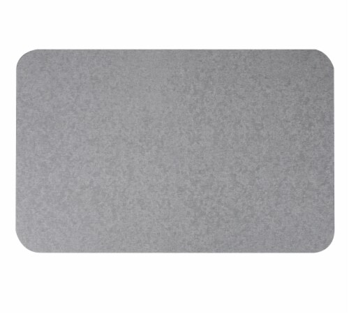 Mind Reader Diatomite Fast Drying Bath Mat - Gray Perspective: top