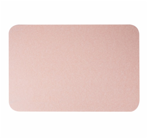 Mind Reader Diatomite Fast Drying Bath Mat - Pink Perspective: top