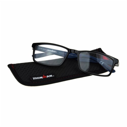 Foster Grant® IRONMAN® Sprint Reading Glasses - Black Perspective: top