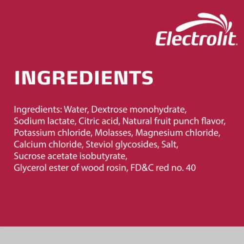 Electrolit Premium Hydration Fruit Punch Sports Drink Multipack Bottles Perspective: top