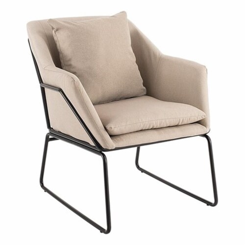 Elle Decor Odile Accent Chair in French Cream 1 Harris Teeter