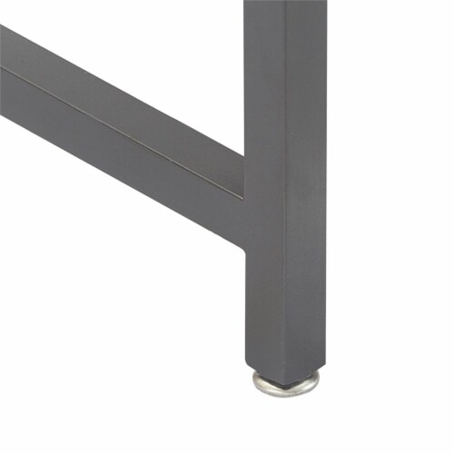 Tommy Hilfiger Hayworth Mirrored Console Table Ash Gray Brown Perspective: top