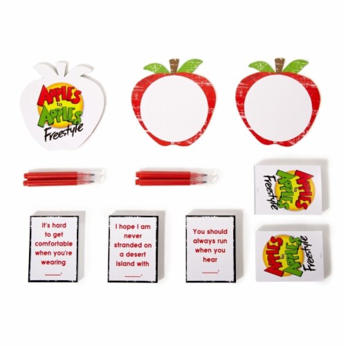 Apples to Apples Freestyle Card Game Hilarious Word Play Mattel Family Fun Perspective: top