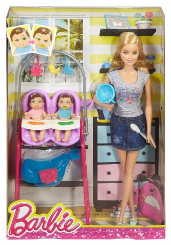 Mattel Barbie® Careers Twin Babysitter Doll Playset, 1 ct - Kroger