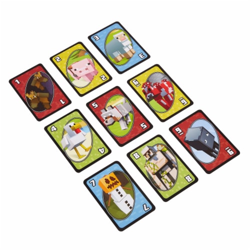 Uno™ Minecraft Card Game Perspective: top