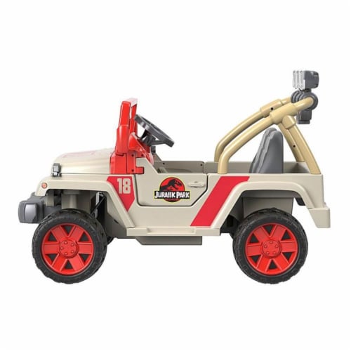 Fisher-Price® Power Wheels® Jurassic Park Jeep Wrangler Ride-On Perspective: top