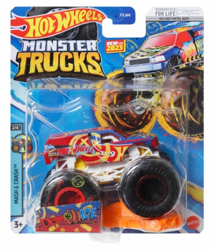 Hot Wheels Monster Truck 1:24 Scale 2022 Rhinomite Giant Wheels, 1 - Kroger