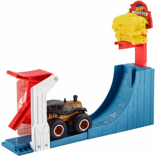 Mattel Hot Wheels® Monster Trucks Big Air Breakout Playset Perspective: top