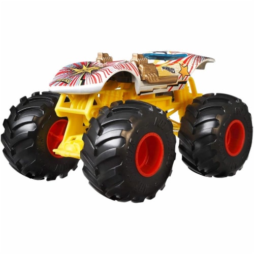 Mattel Hot Wheels® Monster Trucks Giant Wheels Twin Mill Vehicle Perspective: top