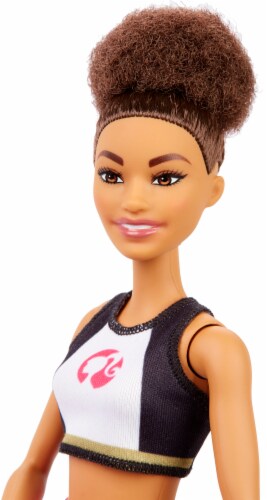 Barbie Boxer Brunette Doll With Boxing Outfit And Pink Boxing Gloves Perspective: top
