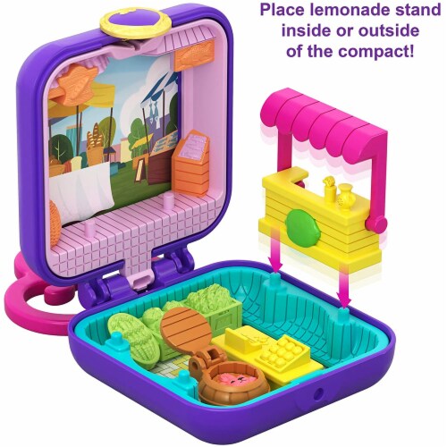 Mattel Polly Pocket Market Tiny Compact Figure Playset Perspective: top