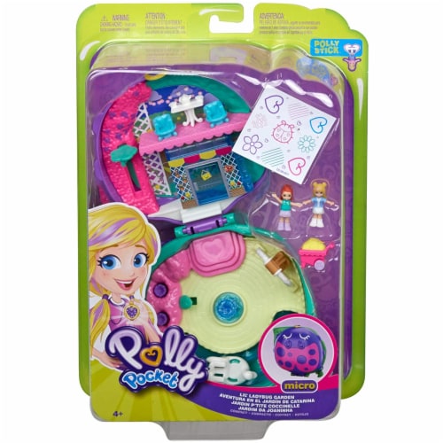 Polly Pocket Pocket World Lil' Ladybug Garden Compact Playset Perspective: top