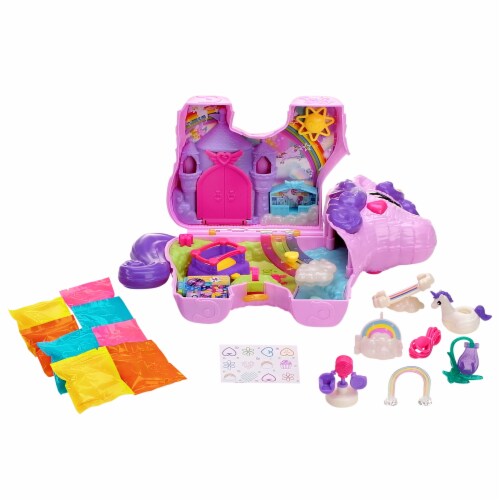Mattel Polly Pocket Unicorn Party Playset Perspective: top