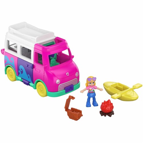 Pollyville Transforming Camper Van Playset Perspective: top