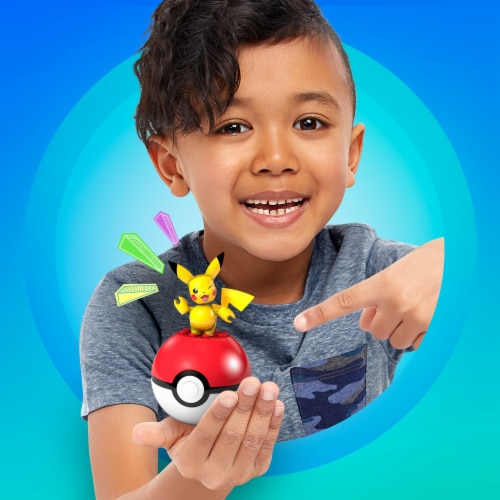 Mega Construx™ Pokemon™ Poke Ball Building Set - Pikachu Perspective: top
