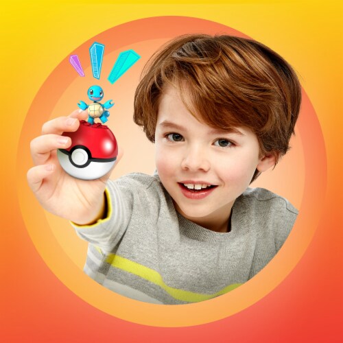 MEGA™ Pokemon™ Poke Ball Building Set -  Squirtle Perspective: top