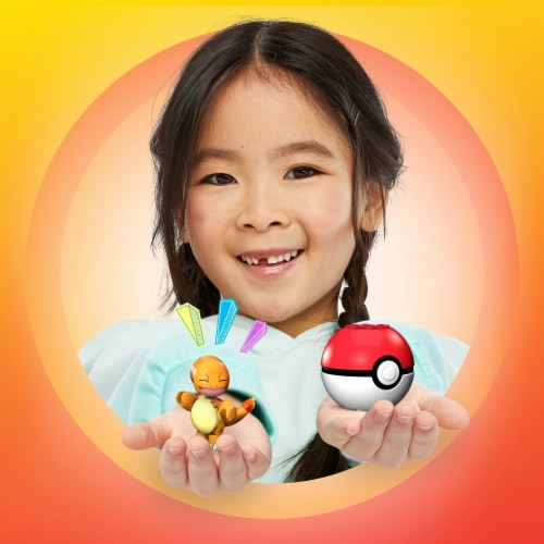 MEGA™ Pokemon™ Poke Ball Building Set - - Charmander Perspective: top