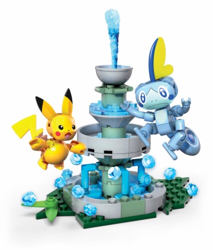 Mega Construx™ Pokemon™ Pikachu Vs Sobble Building Set Perspective: top