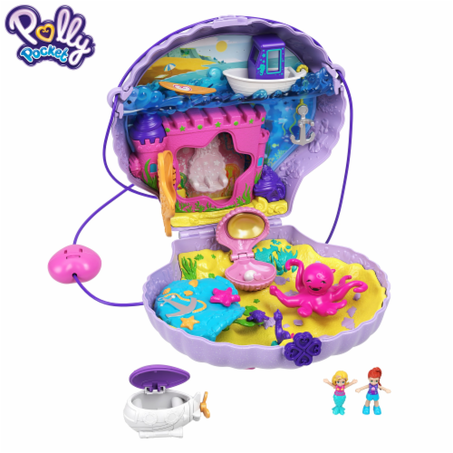 Polly Pocket Tiny Power Seashell Purse Perspective: top