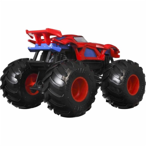 Mattel Hot Wheels® Monster Trucks Marvel Spider-Man Vehicle Perspective: top