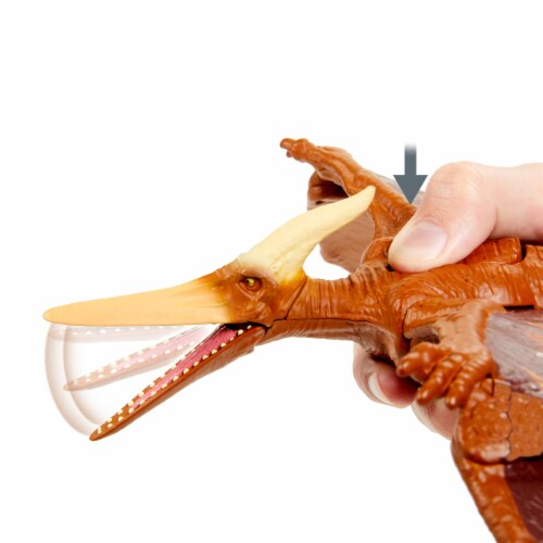 Mattel Jurassic World Sound Strike™ Pteranodon Action Figure Perspective: top