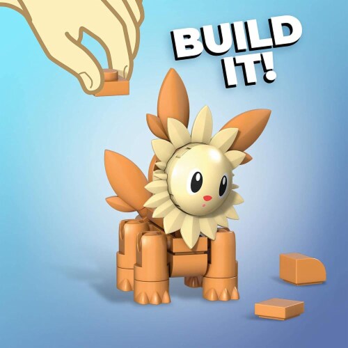 Mega Construx Pokemon Lillipup Construction Set, Building Toys for Kids Perspective: top