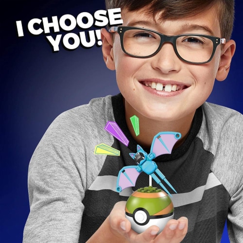 Mega Construx Pokemon Zubat Construction Set, Building Toys for Kids Perspective: top