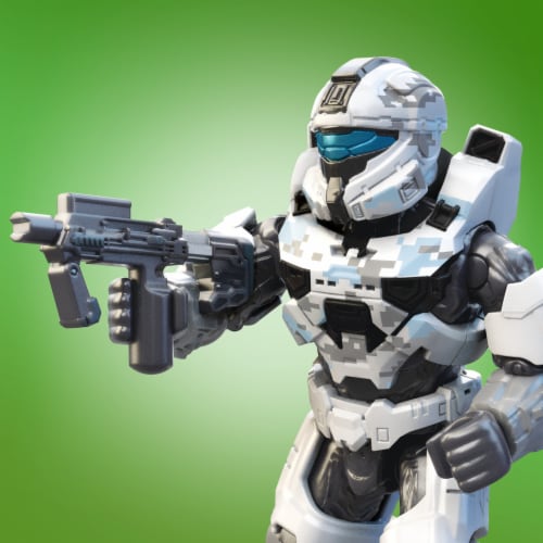 Mega Construx™ Halo® Infinite Spartan Trailblazer White Building Set Perspective: top