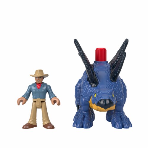 Fisher-Price® Imaginext® Jurassic World Action Toy Set - Stegosaurus / Dr Grant Perspective: top
