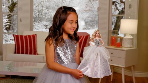 Mattel 2021 Holiday Barbie® Doll Perspective: top