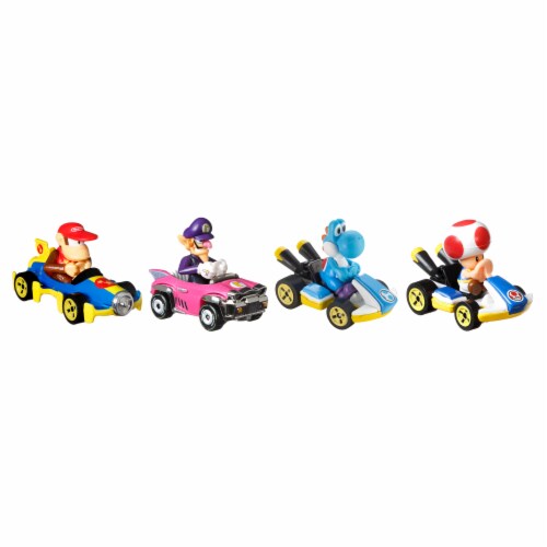 Hot Wheels® Mario Kart™ Waluigi Toad Set Perspective: top