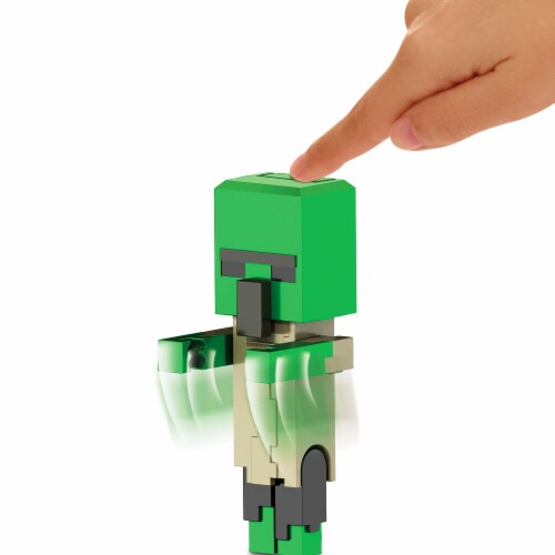 Mattel Minecraft Legends Badger Zombie Figure Perspective: top