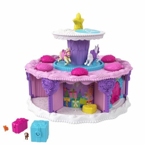Mattel Polly Pocket™ Birthday Cake Countdown Playset Perspective: top