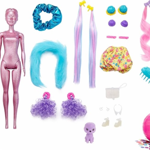 Barbie Color Reveal Glitter! Hair Swaps Doll, 1 ct - Harris Teeter