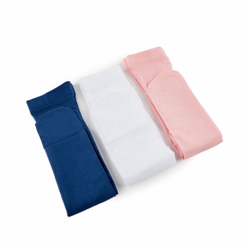 Dip® Premium Nylon Tights Pack - Navy/White/Pink Perspective: top