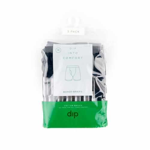 Dip BMC9UB0003-D 3 Pack Cotton Basics Boxer Briefs - Assorted Perspective: top