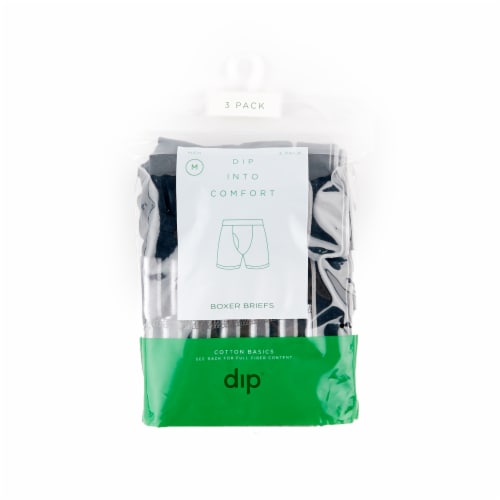 Dip BMC9UB0003-D Dip 3Pack Cotton Basics X-Large Boxer Brief - Assorted Perspective: top