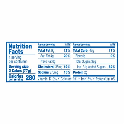 Hostess® Twinkies® Single-Serve Snack Cakes Perspective: top