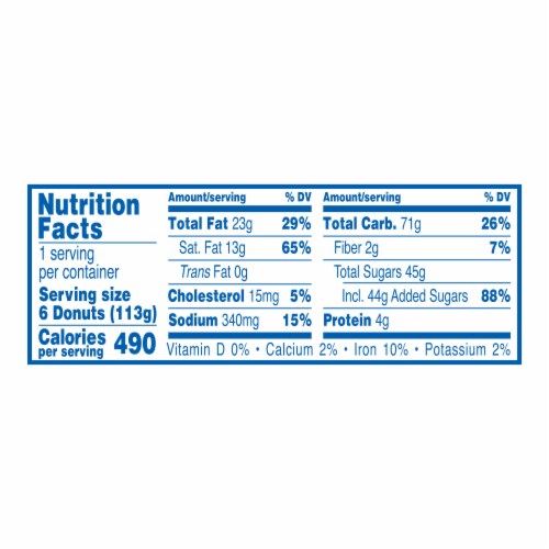 HOSTESS Crunch DONETTES Donuts Single Serve Perspective: top