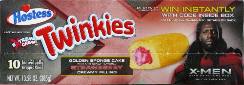 Hostess Strawberry Twinkies Perspective: top