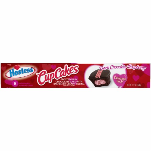 Hostess® Dark Chocolate Raspberry CupCakes Perspective: top
