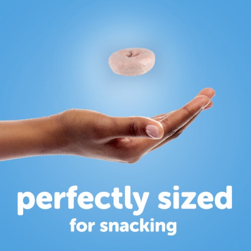 Hostess® Donettes® Strawberry Cheesecake Flavored Mini Donuts Bag Perspective: top
