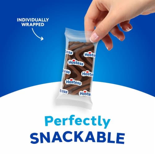 Hostess Kazbars Layer Cake Bars, Chocolate Flavor Perspective: top