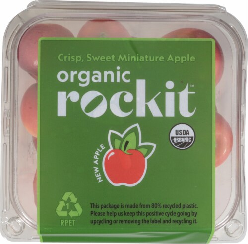 Rockit Organic Miniature Apples - 3 Pound Container Perspective: top