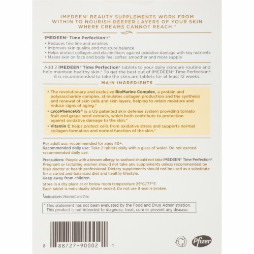 Imedeen Time Perfection Anti-Aging Skincare Formula Beauty Supplement Perspective: top