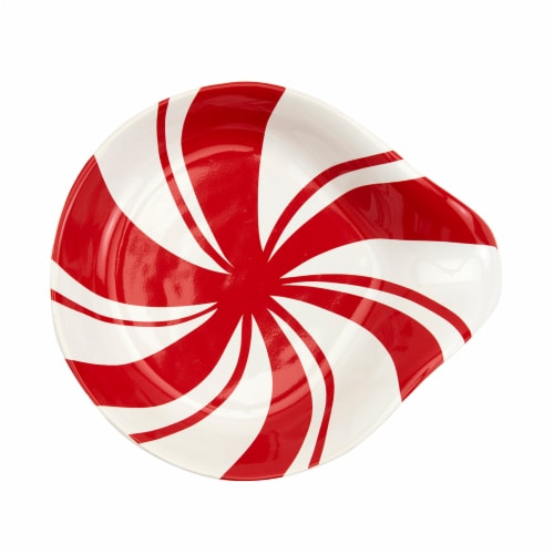 Holiday Home Peppermint Spoon Rest Perspective: top