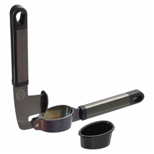 Dash of That® Stainless Steel Garlic Press Perspective: top