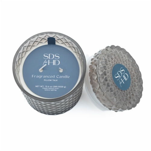 SDS for HD Designs Glass Candle Grey Flannel Perspective: top