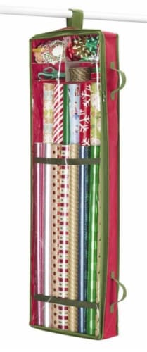 Holiday Home® Hanging Gift Wrap Organizer Perspective: top