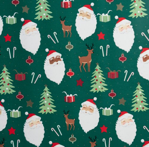 Holiday Home Santa & Deer Gift Wrap Perspective: top